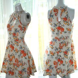 No Boundaries Teen Junior Girl's Size M 3-5 Floral Swing Dress NEW